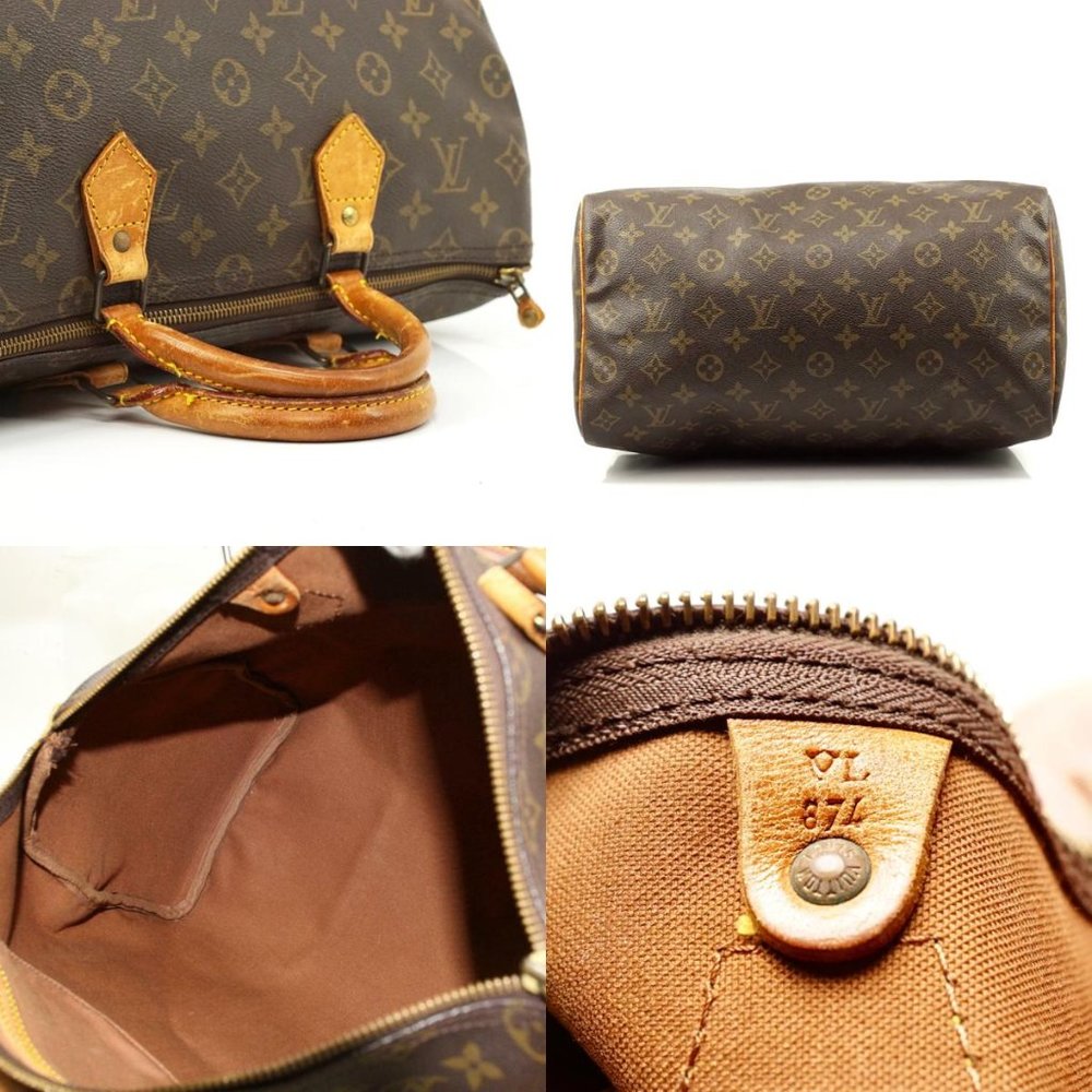 Auth Louis Vuitton Speedy 35 Satchel Bag #2705L18 - Picture 5 of 7
